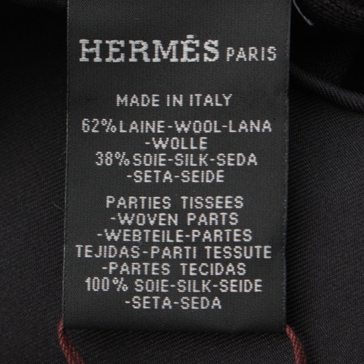 Hermes Carre Hybrid 90 Silk Wool Ex Libris Scarf Black White
