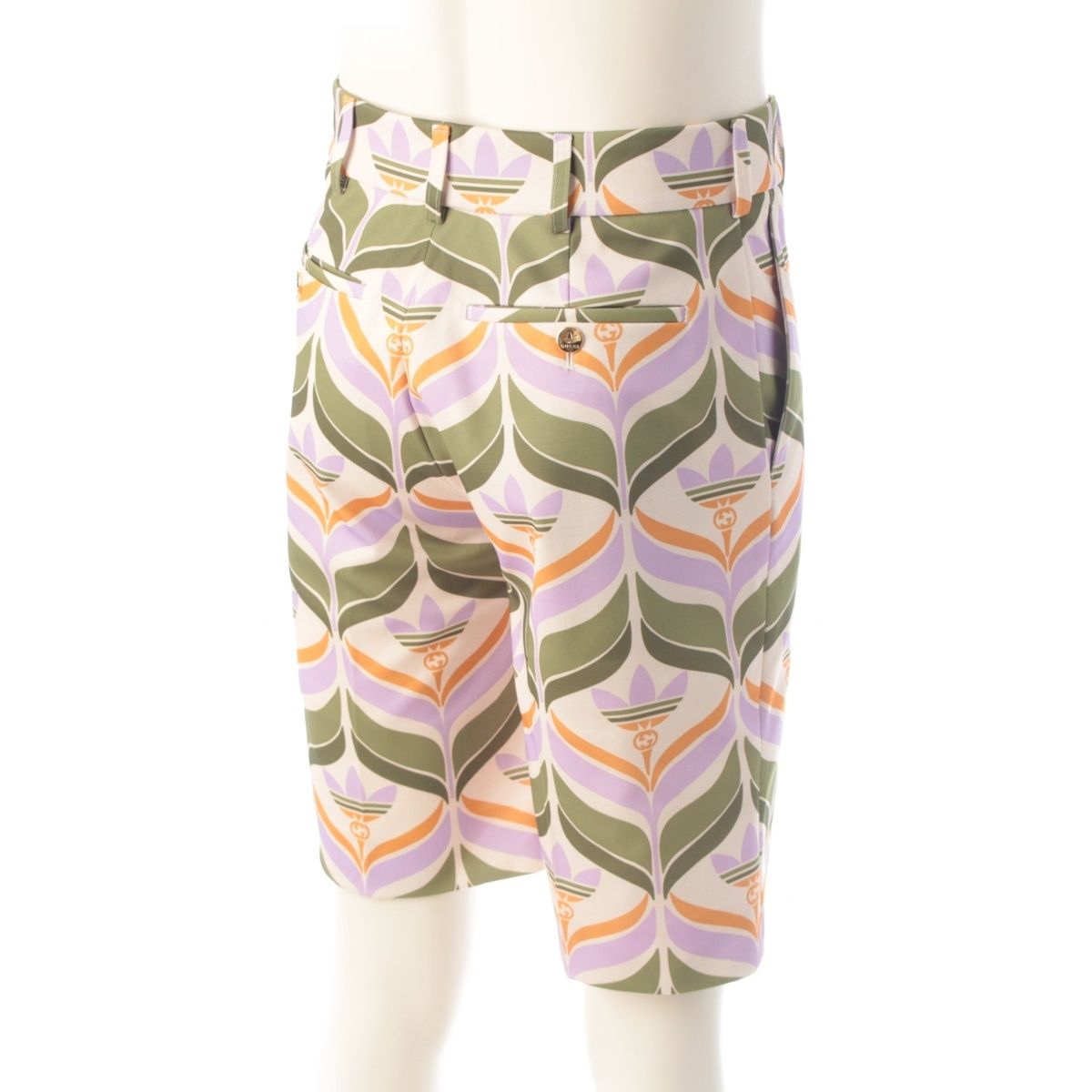 Gucci Adidas Trefoil Print Jacket Shorts Set Multicolor