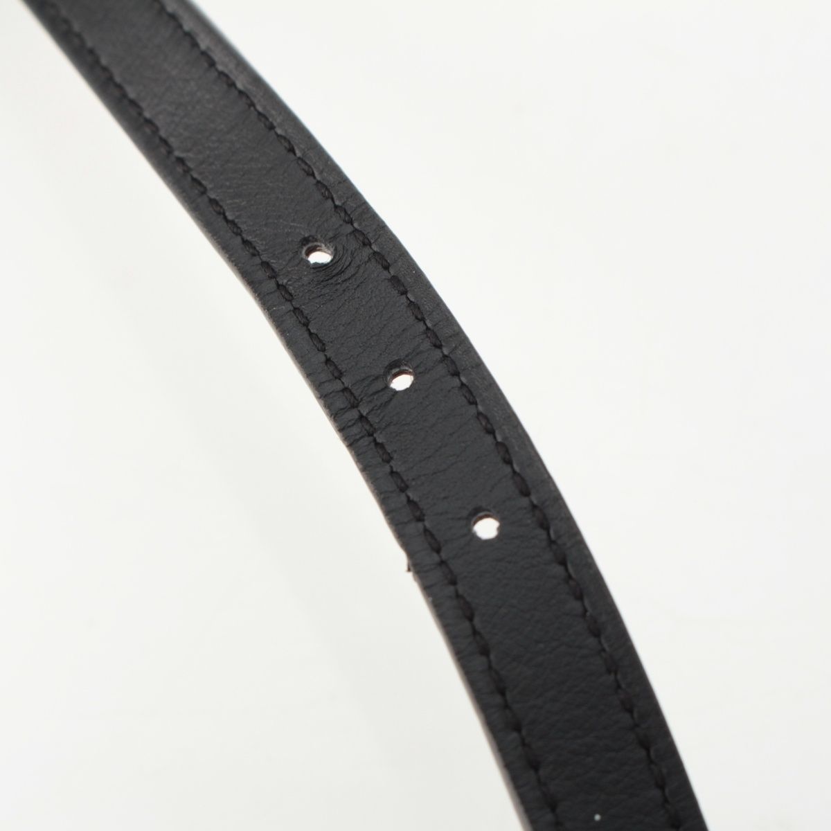 Hermes T-engraved Rag Nu Leather Chaine D'ancre Reversible Belt Black Brown 90