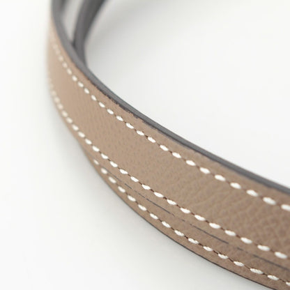 Hermes T-engraved Rag Nu Leather Chaine D'ancre Reversible Belt Black Brown 90