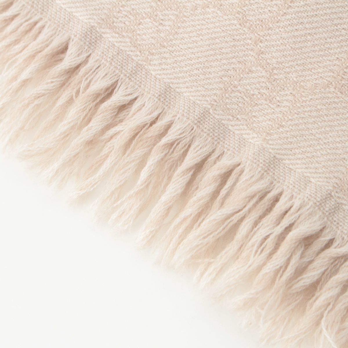 Gucci Wool GG Scarf Fringe Large Shawl Beige