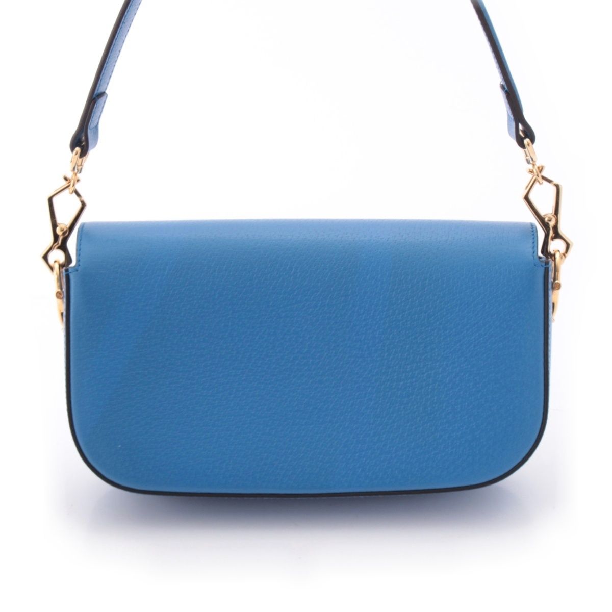 Gucci Adidas Leather Horsebit Handbag Blue