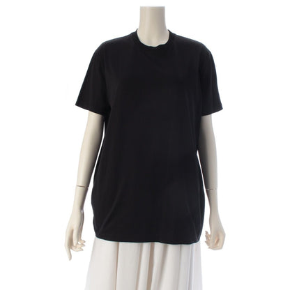 Prada Cotton Triangle Patch Crew Neck Short Sleeve T-Shirt Black