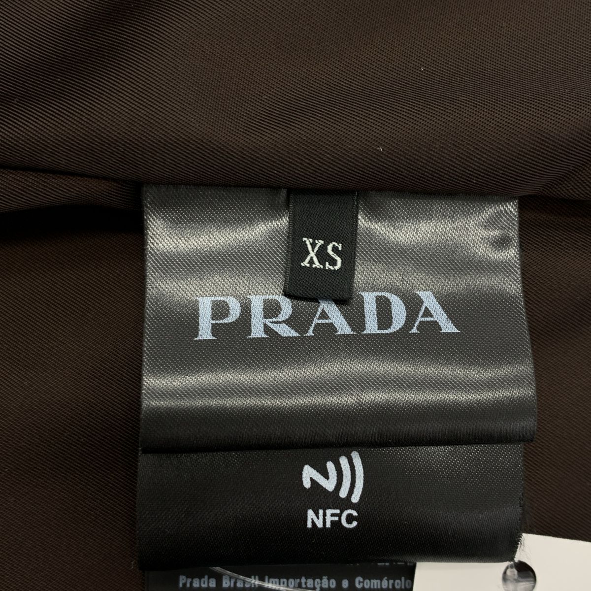Prada Triangle Plate Corduroy Jacket XS Brown