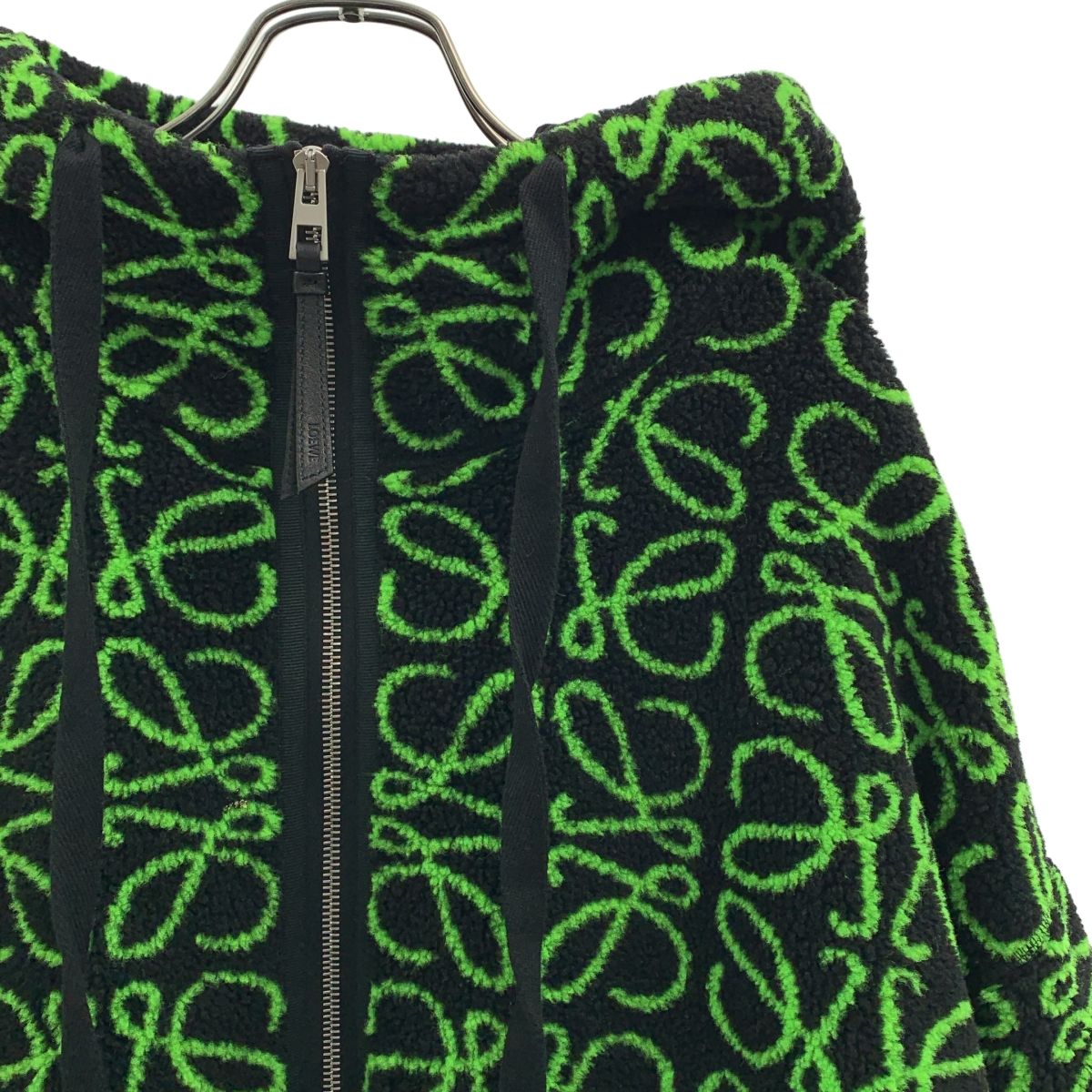 Loewe Anagram Fleece Jacket L Black Green