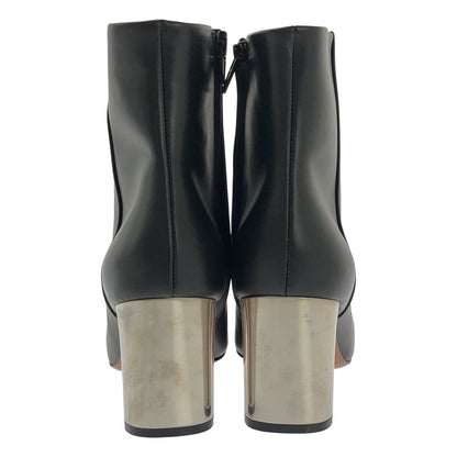 Celine Banban Metal Heels Boots 36 Black Silver