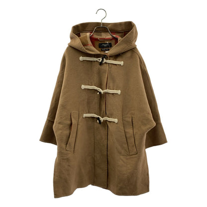 Max Mara Weekend Double Face Check Lining Wool Duffle Coat 38 Camel