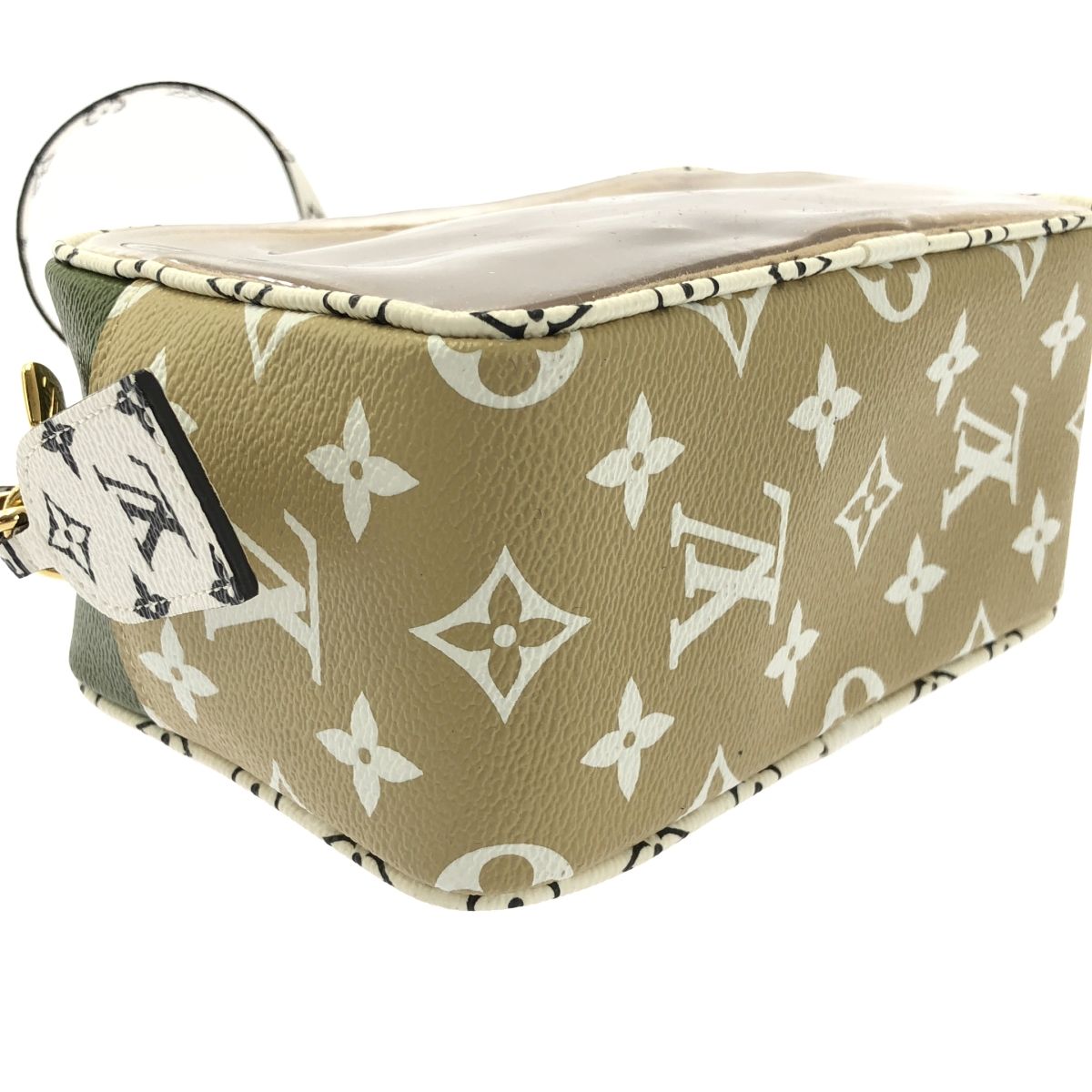 Louis Vuitton Monogram Giant Beach Pouch Shoulder Bag Khaki Beige