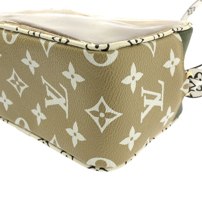 Louis Vuitton Monogram Giant Beach Pouch Shoulder Bag Khaki Beige