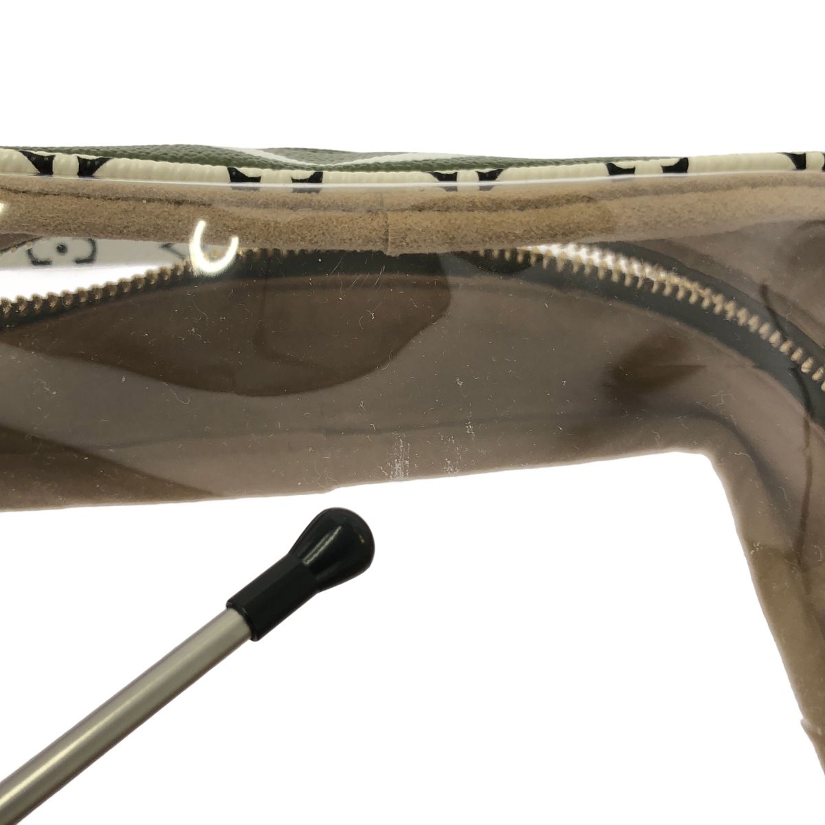 Louis Vuitton Monogram Giant Beach Pouch Shoulder Bag Khaki Beige