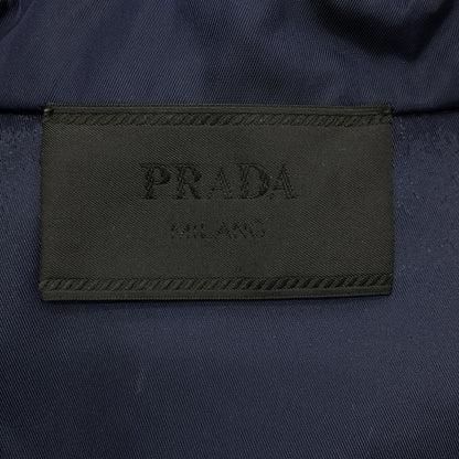 Prada Triangle Re-Nylon Open Collar Shirt S Navy