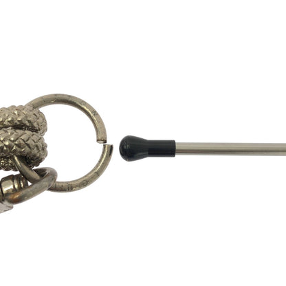 Louis Vuitton Porte Cles Knot Rope Key Ring Silver