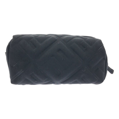 Fendi FF Zucca Embossed Nylon Pouch Black
