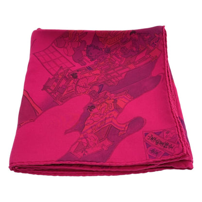 Hermes les Artisans D'hermes Carre 90 Silk Scarf Pink