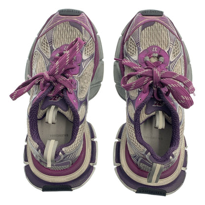 Balenciaga Lace Up Sneakers Purple Gray