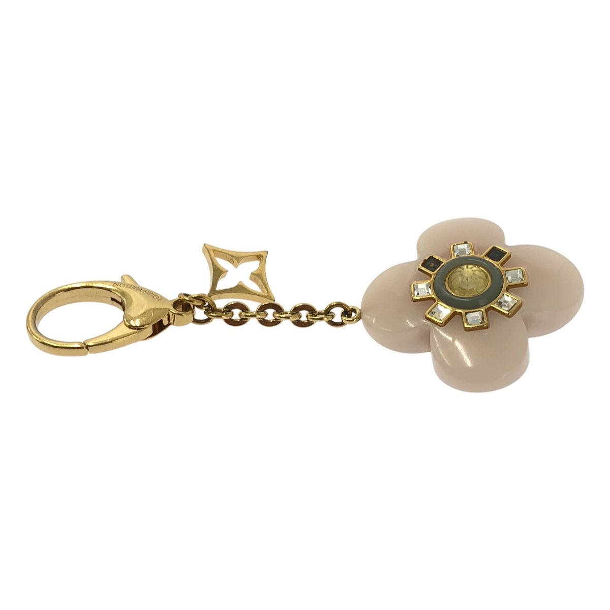 Louis Vuitton Porte Cles Full L'etoile Charm Key Ring Pink Gold