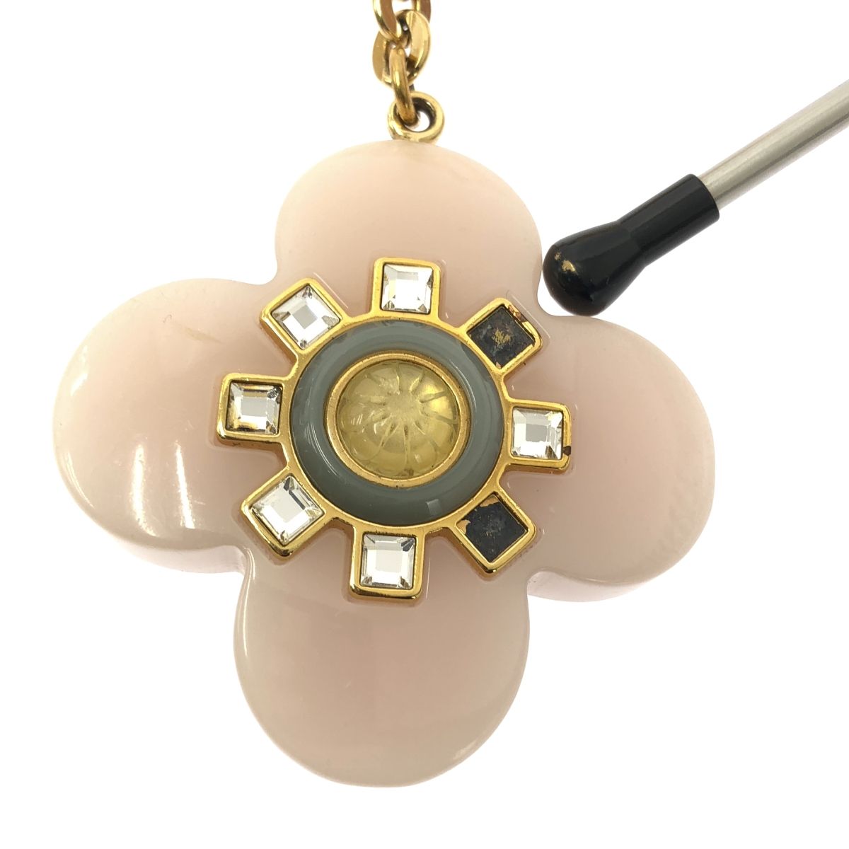 Louis Vuitton Porte Cles Full L'etoile Charm Key Ring Pink Gold