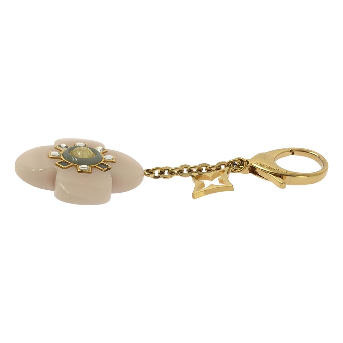 Louis Vuitton Porte Cles Full L'etoile Charm Key Ring Pink Gold