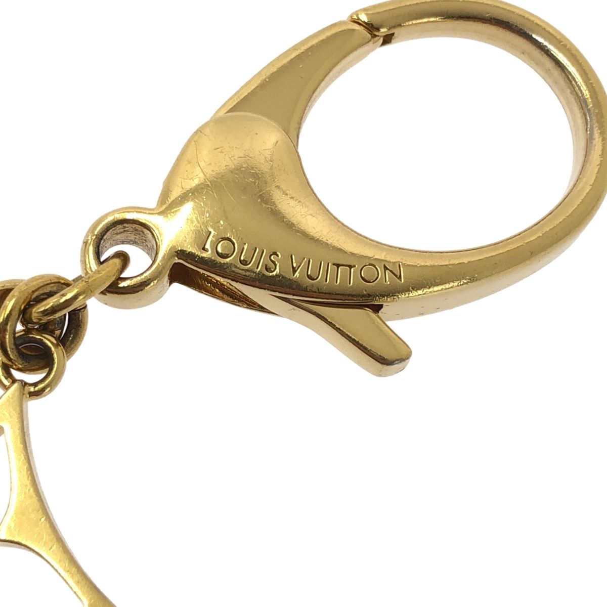 Louis Vuitton Porte Cles Full L'etoile Charm Key Ring Pink Gold