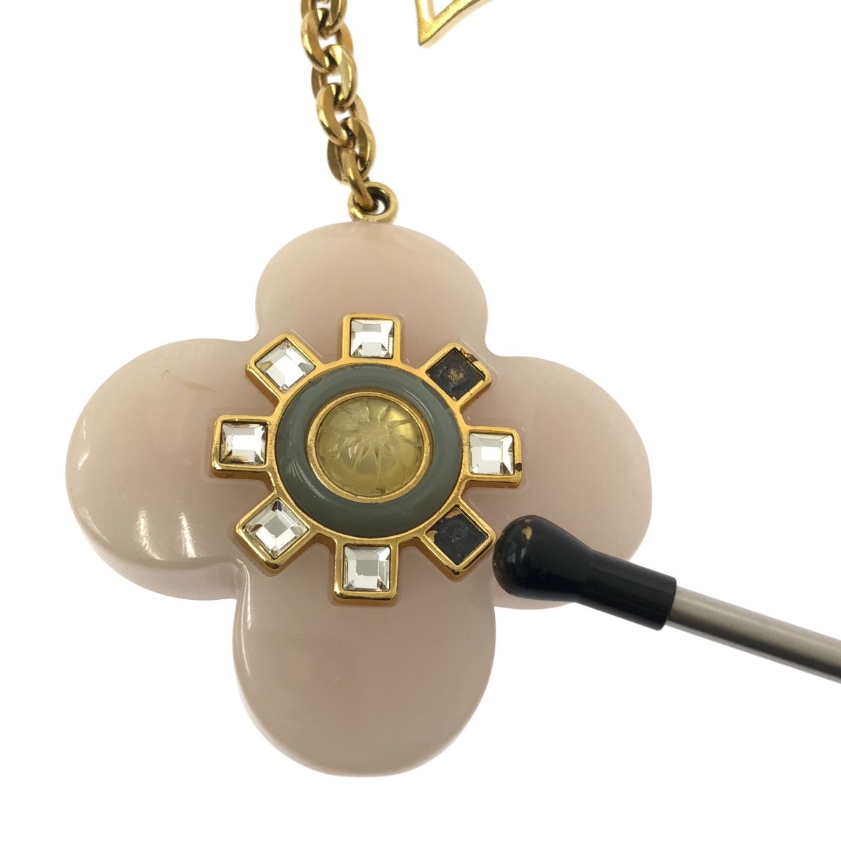Louis Vuitton Porte Cles Full L'etoile Charm Key Ring Pink Gold