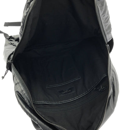 Saint Laurent Nuxx Nylon Backpack Logo Print Day Black