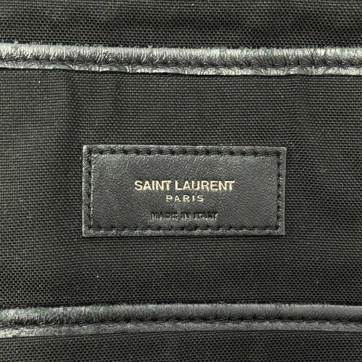 Saint Laurent Nuxx Nylon Backpack Logo Print Day Black