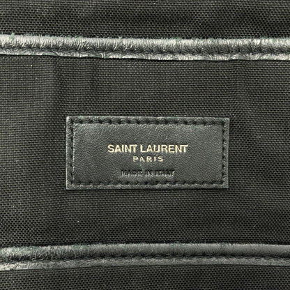 Saint Laurent Nuxx Nylon Backpack Logo Print Day Black