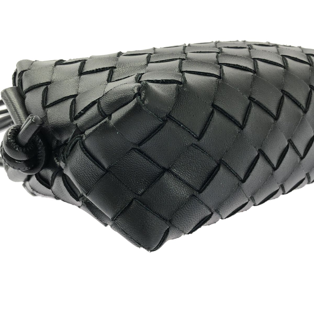 Bottega Veneta Intrecciato Mini Loop Camera Cross Black Crossbody