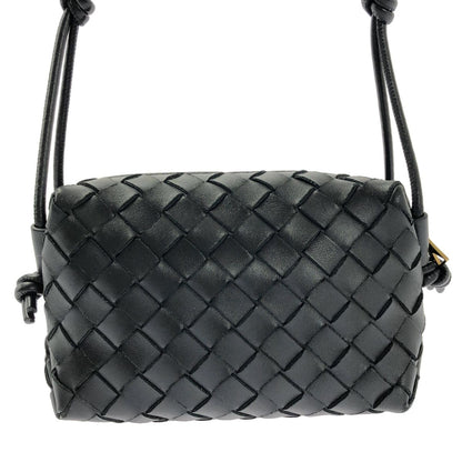 Bottega Veneta Intrecciato Mini Loop Camera Cross Black Crossbody