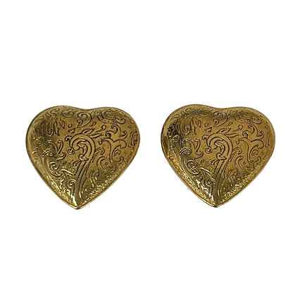 Saint Laurent Yves Earrings Gold