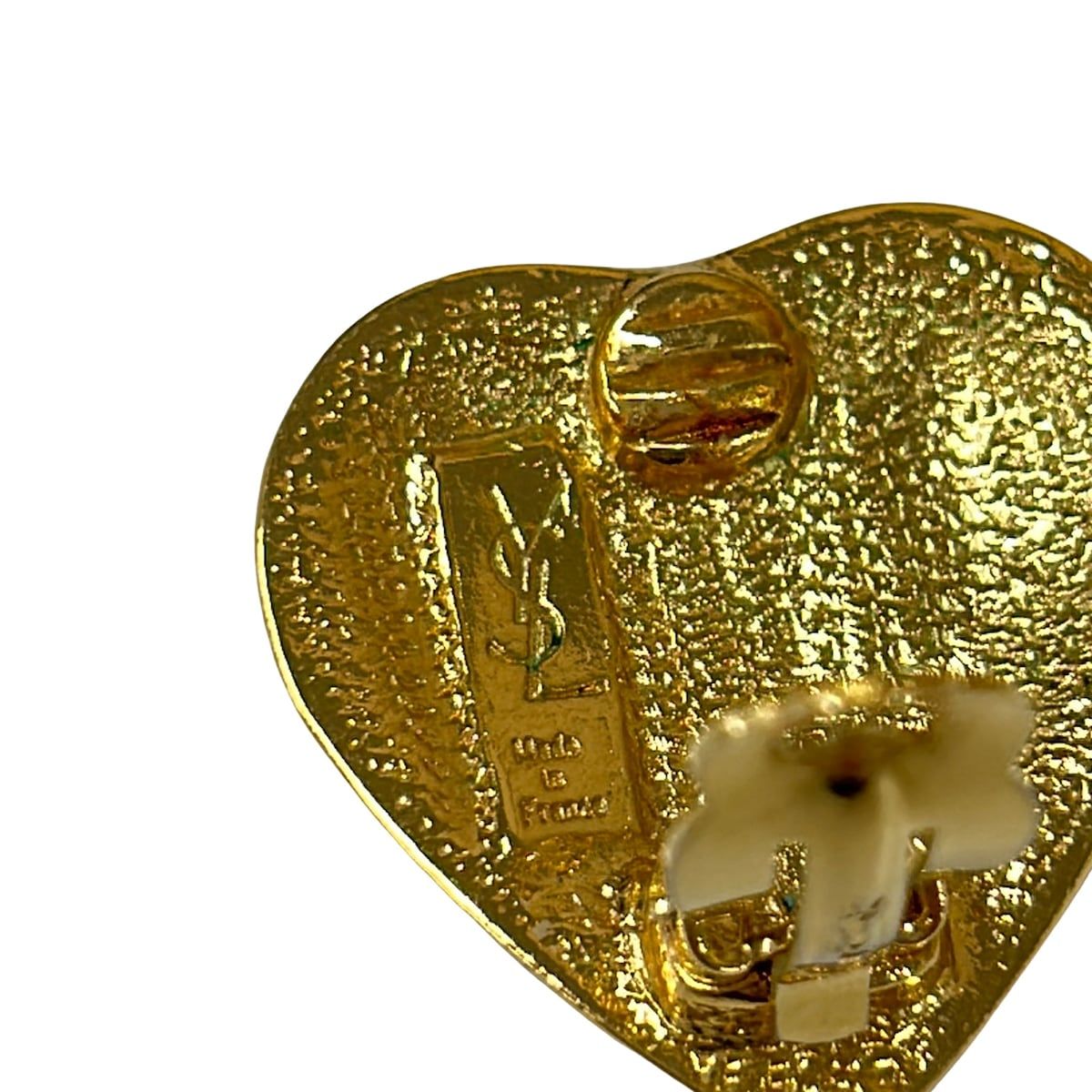 Saint Laurent Yves Earrings Gold