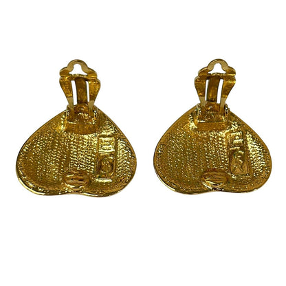 Saint Laurent Yves Earrings Gold