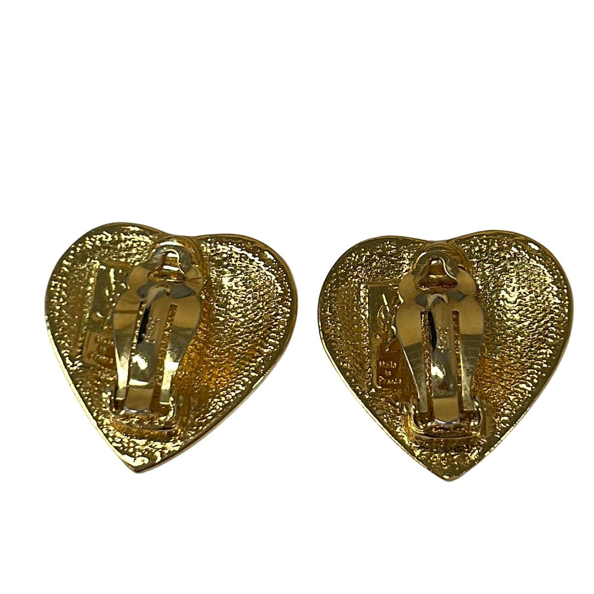 Saint Laurent Yves Earrings Gold