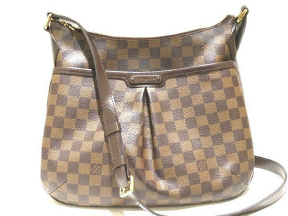 Louis Vuitton Shoulder Bag Blue Msbeli PM Damier Ebene Brown 8C