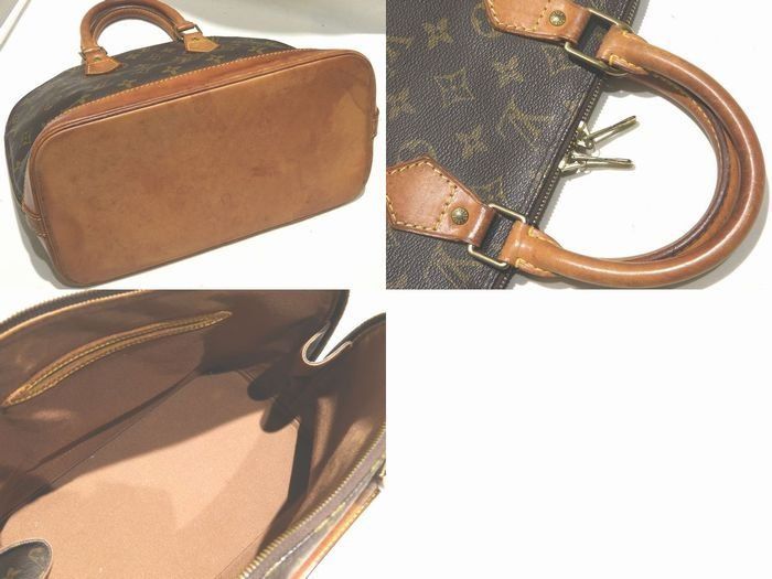 Louis Vuitton Handbag Alma Monogram Brown Tote 8C — view 2