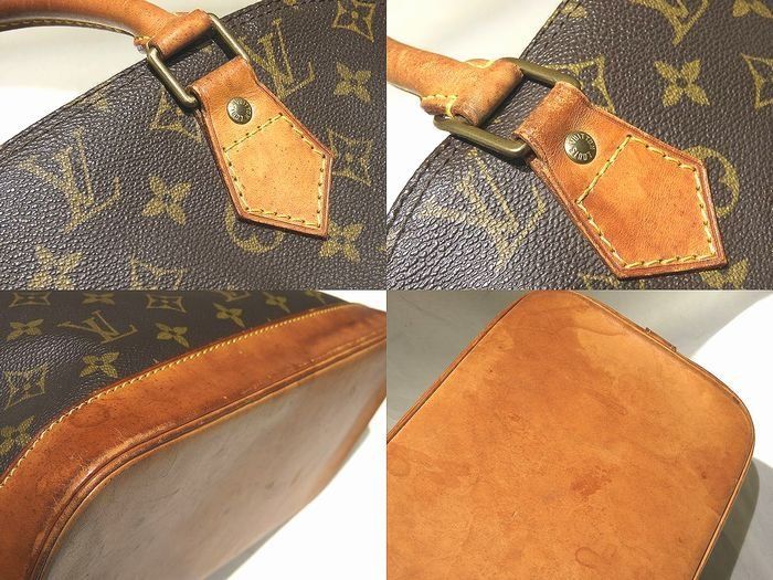 Louis Vuitton Handbag Alma Monogram Brown Tote 8C — view 3