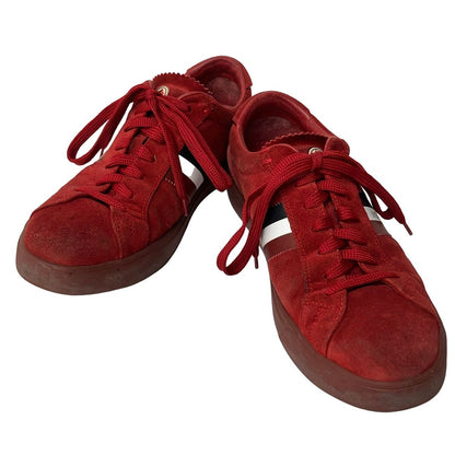 Moncler Sneakers 41 Red Black White Leather