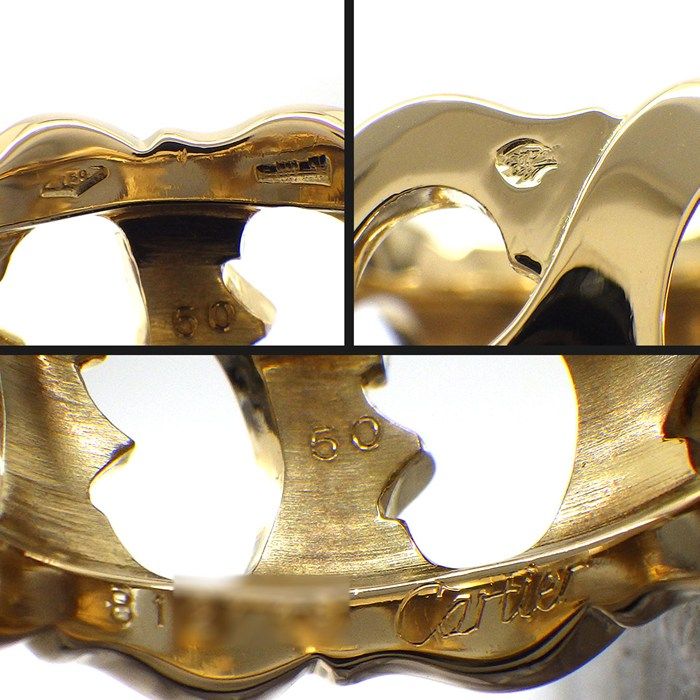 Cartier Ring C Setting 18k Yellow Gold — view 3