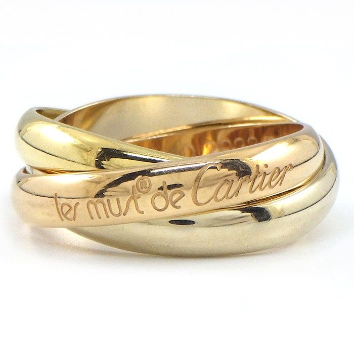 Cartier Ring Trinity Three Color 18k Yellow Gold 18k Pink White