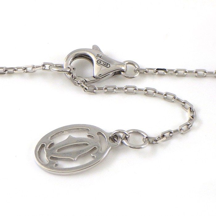 Cartier Necklace Dame le LM Diamant Leger 1 Point Diamond 18k White Gold — view 3