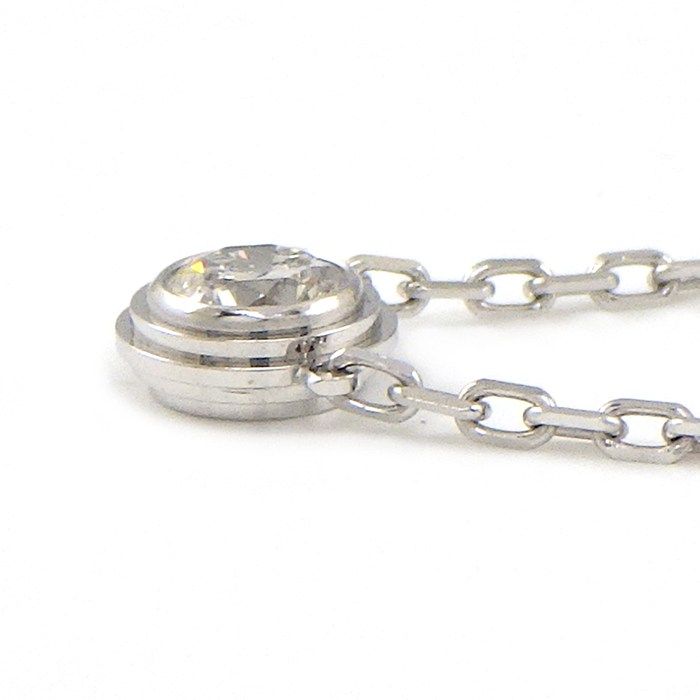 Cartier Necklace Dame le LM Diamant Leger 1 Point Diamond 18k White Gold — view 2