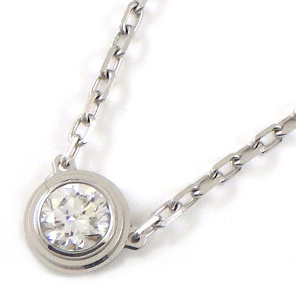 Cartier Necklace Dame le LM Diamant Leger 1 Point Diamond 18k White Gold