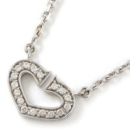 Cartier Necklace Cheart Diamond 18k White Gold