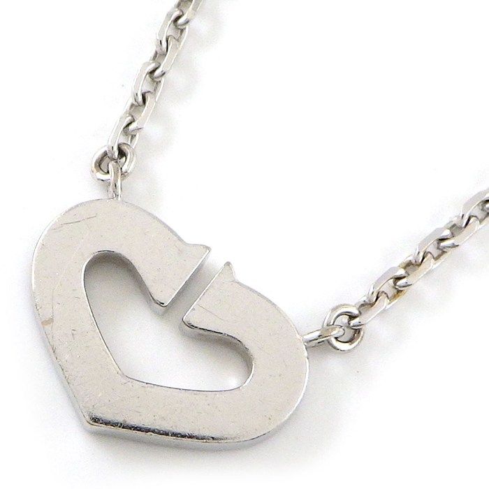 Cartier Necklace Cheart Diamond 18k White Gold — view 2