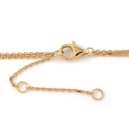 Cartier Necklace Trinity Double Chain Circle Round Three Color 18k Pink Gold — view 3