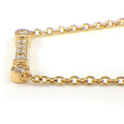 Tiffany & Co Necklace Full Driss Key Bar Diamond Total 18k Pink Gold — view 3