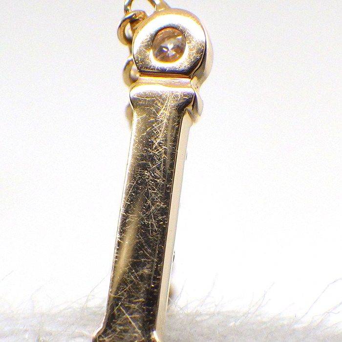 Tiffany & Co Necklace Full Driss Key Bar Diamond Total 18k Pink Gold — view 6