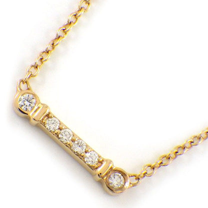 Tiffany & Co Necklace Full Driss Key Bar Diamond Total 18k Pink Gold