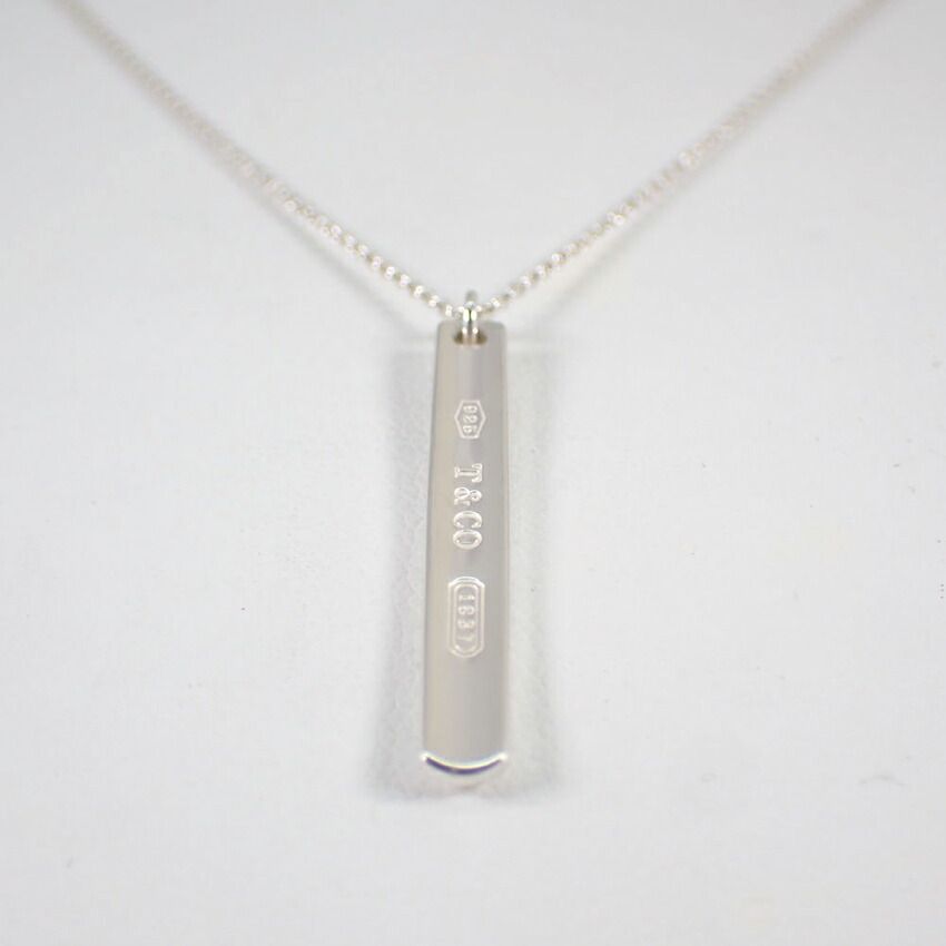 Tiffany & Co 925 Bar Pendant Necklace