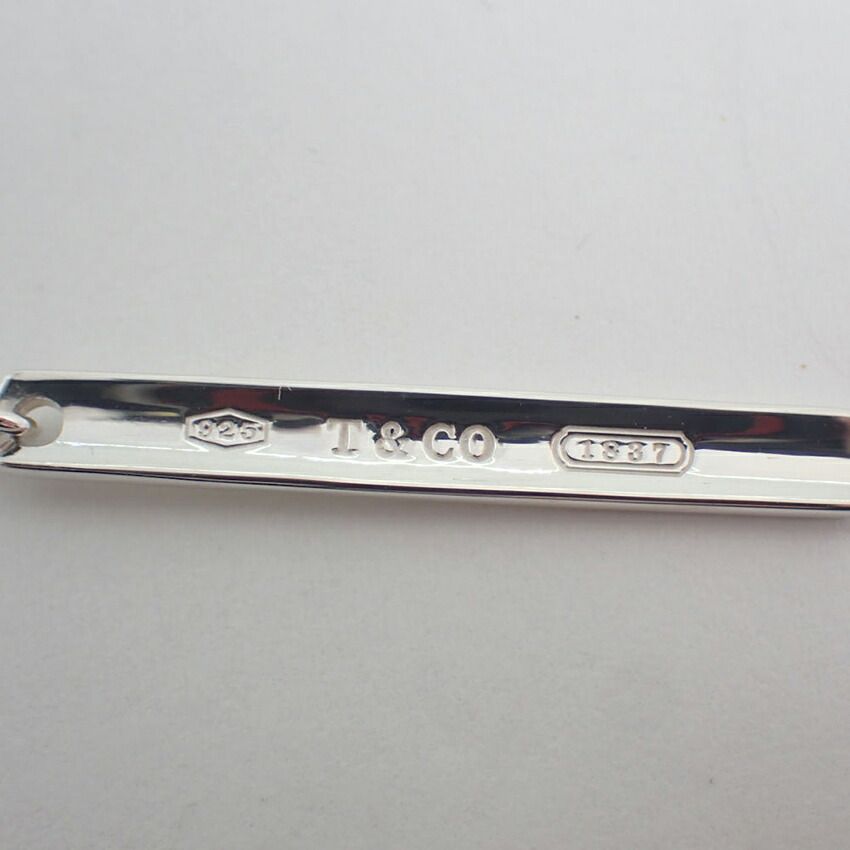 Tiffany & Co 925 Bar Pendant Necklace